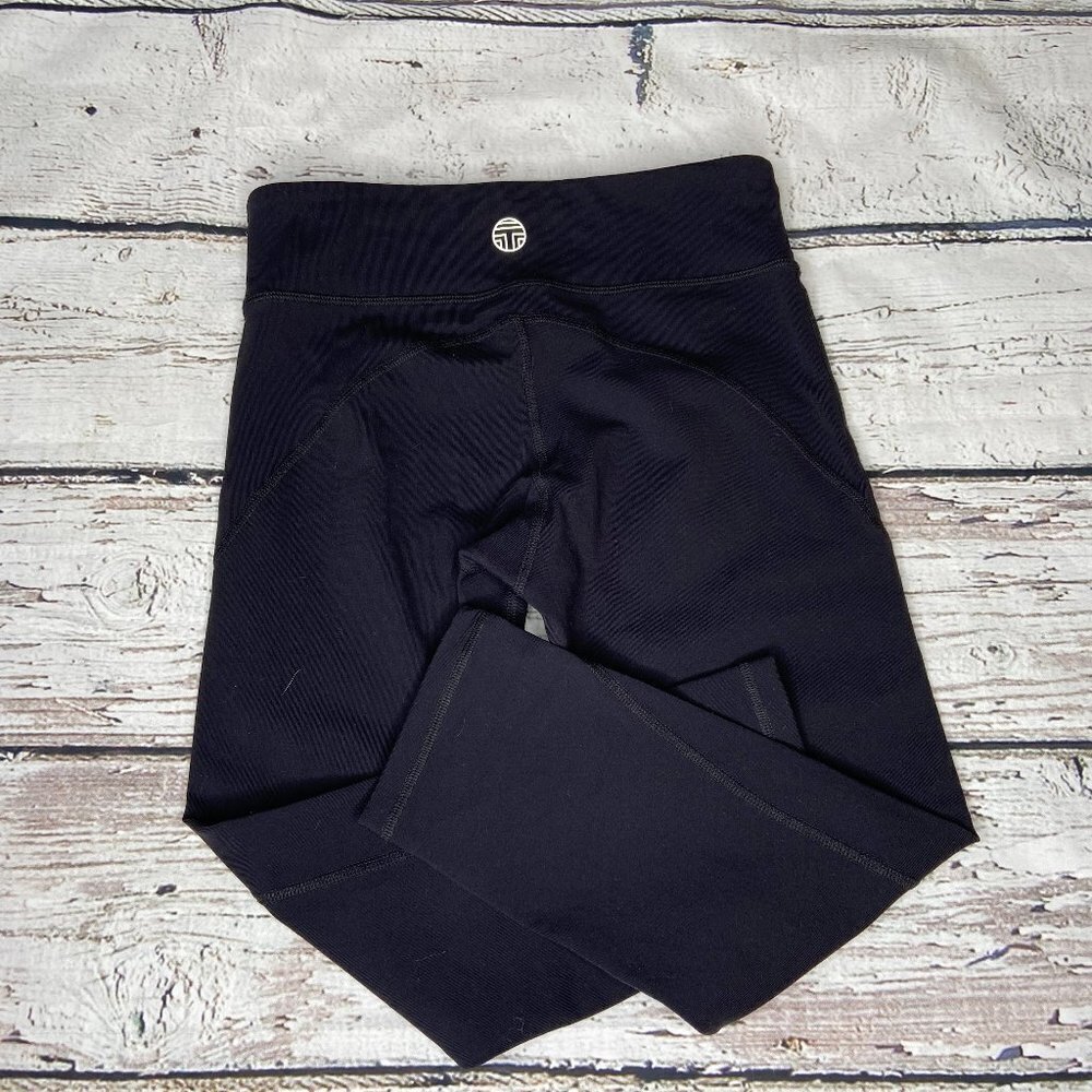 Tory Sport Black Cropped Leggings Size S - Picture 6 of 8